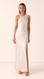 Robe longue asymétrique pour femme - Marim