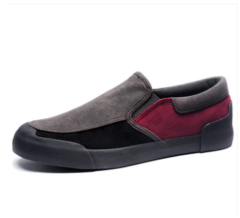Chaussures toile homme sans lacets panneaux contrastés - Matteo
