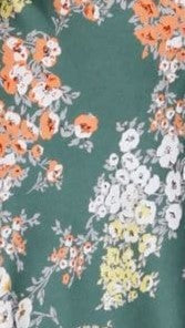 Vestido midi floral mujer escote anudado tirantes regulables cintura ajustada - Loisa