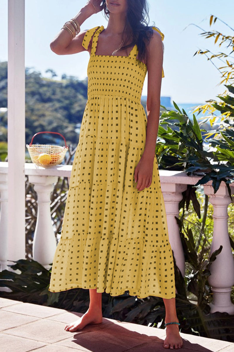 Robe midi imprimé géométrique - Liesel