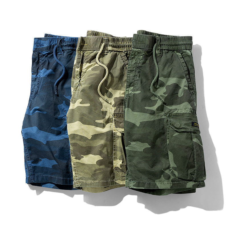 Short cargo camouflage à poches latérales pour homme - Carson