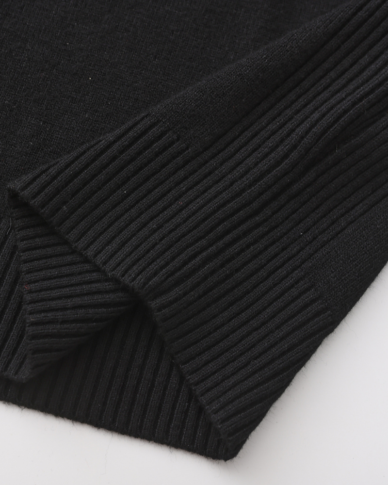 Pull homme col roulé tricot uni manches longues hiver - Aldren