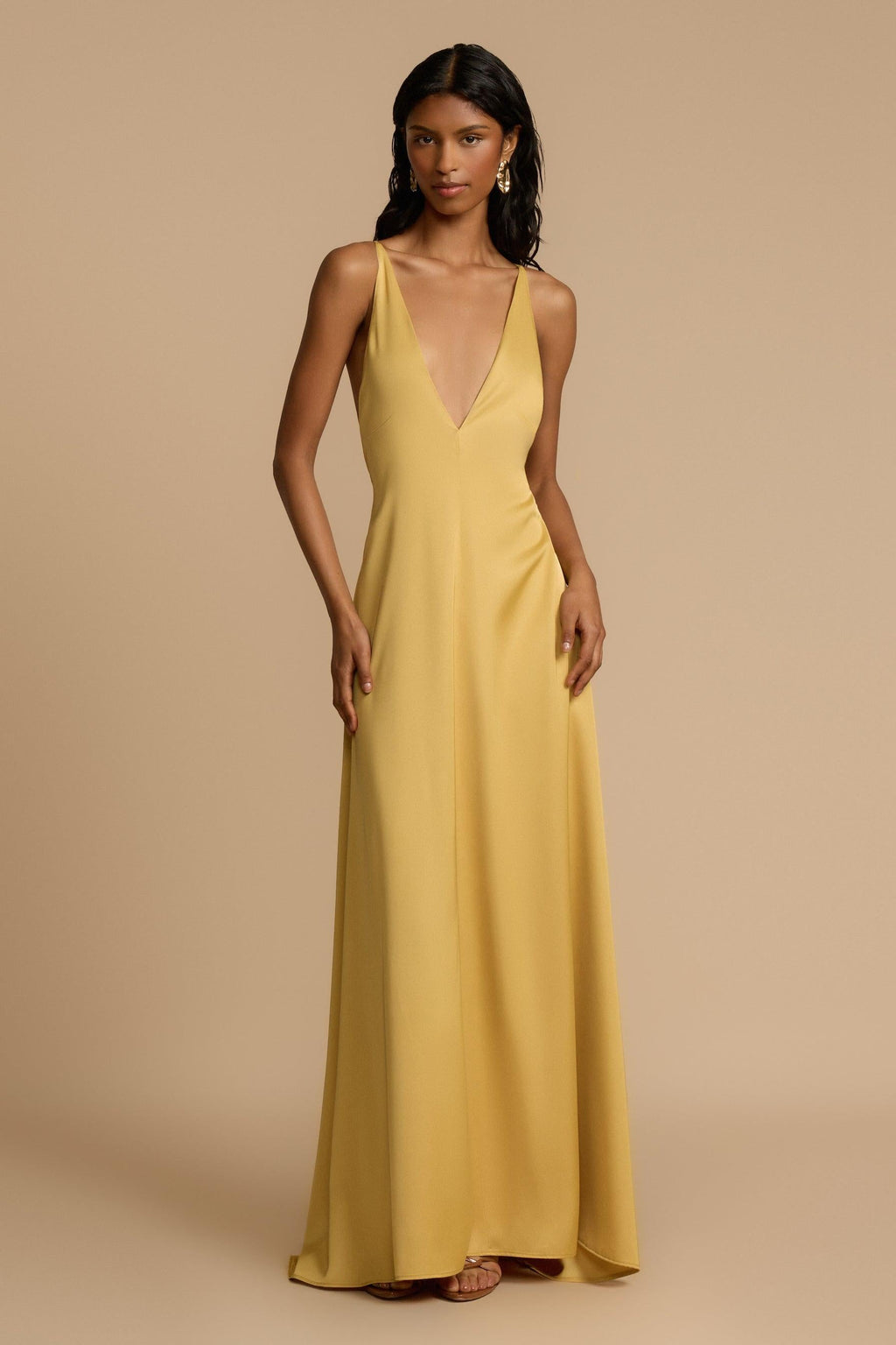 Robe longue décolleté en V profond - Bennet