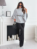Pull femme automne élégant maille chaud intemporel - Myla