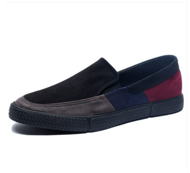 Chaussures toile homme sans lacets panneaux contrastés - Matteo