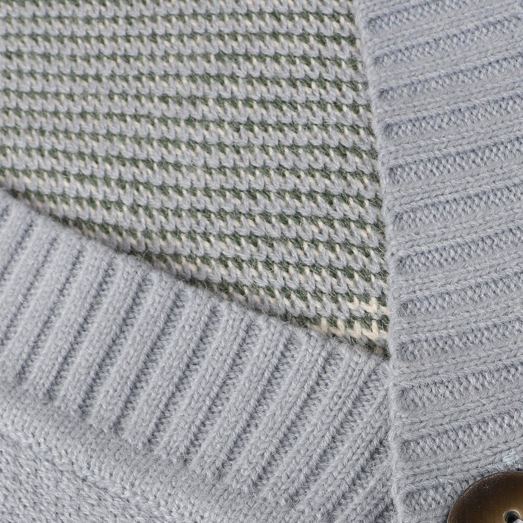 Cardigan en maille pour homme avec fermeture à boutons et motif graphique - Thomas