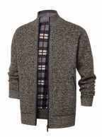 Veste maille homme fermeture éclair col montant tricot - Joshua