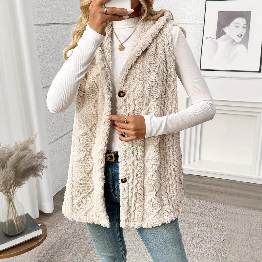 Gilet femme capuche sport confortable loisir décontracté - Aria
