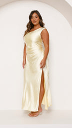 Robe longue asymétrique pour femme - Rousa