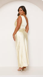 Robe longue asymétrique pour femme - Rousa