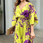 Combinaison femme taille haute à imprimé floral pour femmes - Hannelore