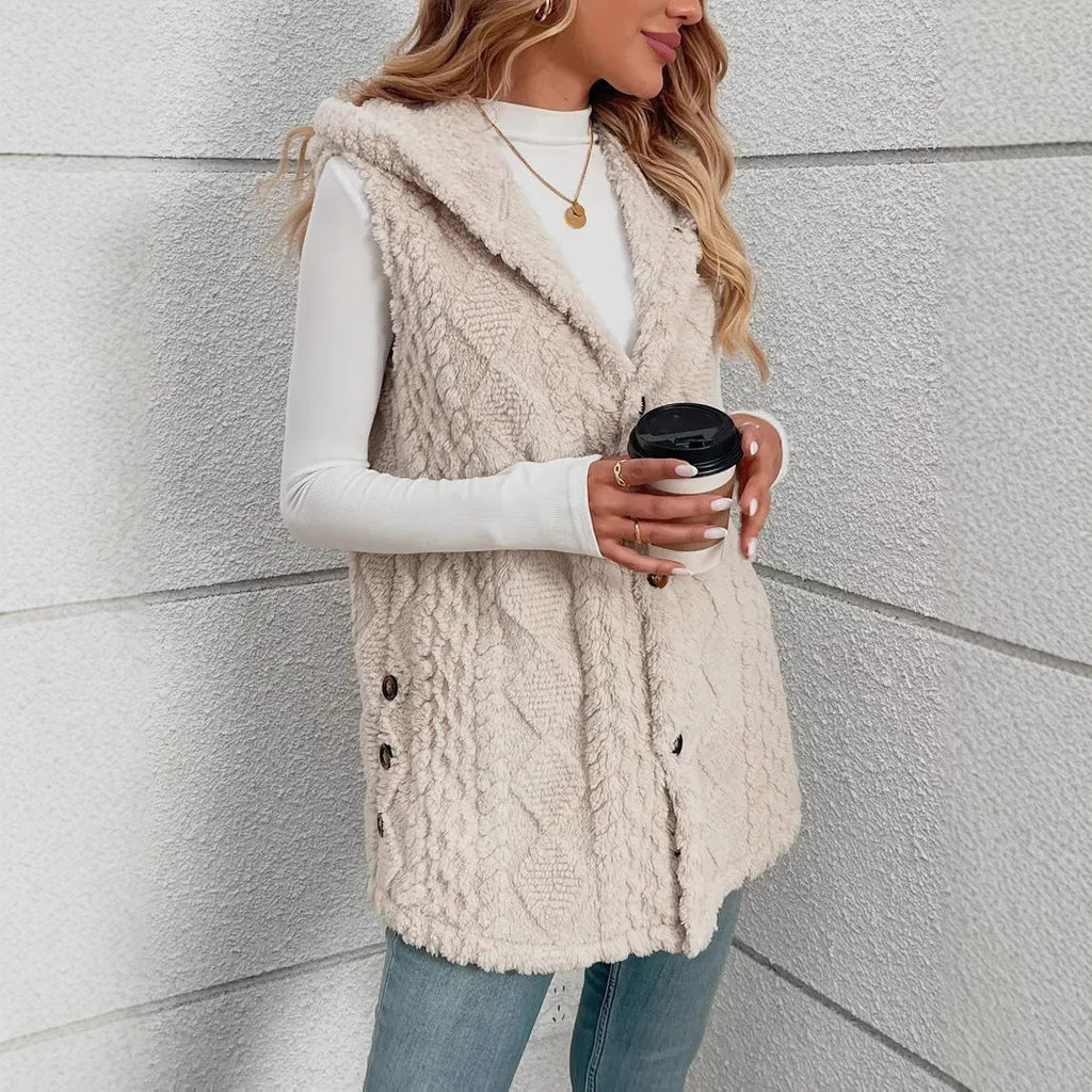 Gilet femme capuche sport confortable loisir décontracté - Aria