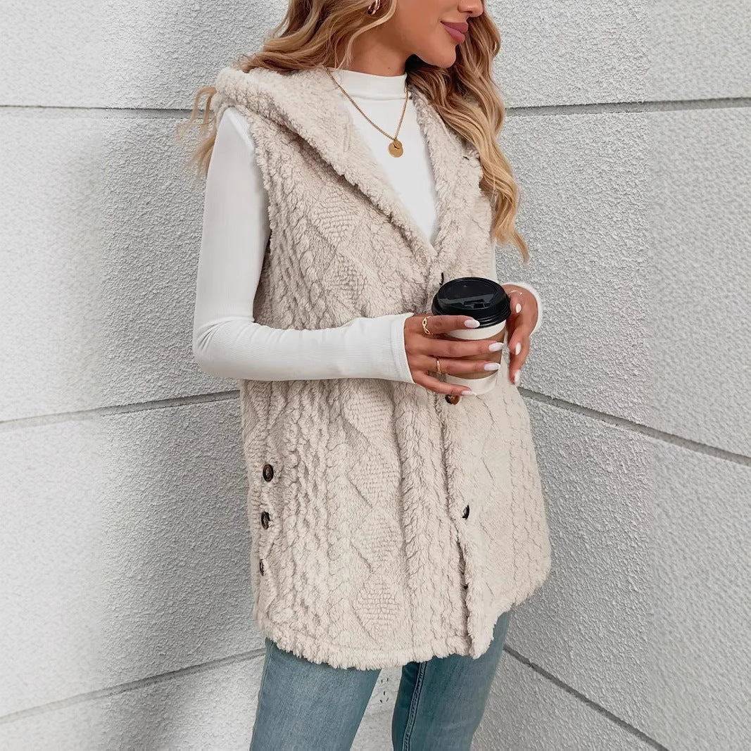 Gilet femme capuche sport confortable loisir décontracté - Aria