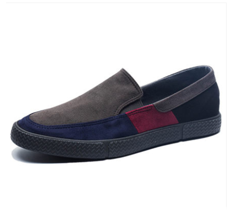 Chaussures toile homme sans lacets panneaux contrastés - Matteo