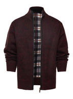 Veste maille homme fermeture éclair col montant tricot - Joshua