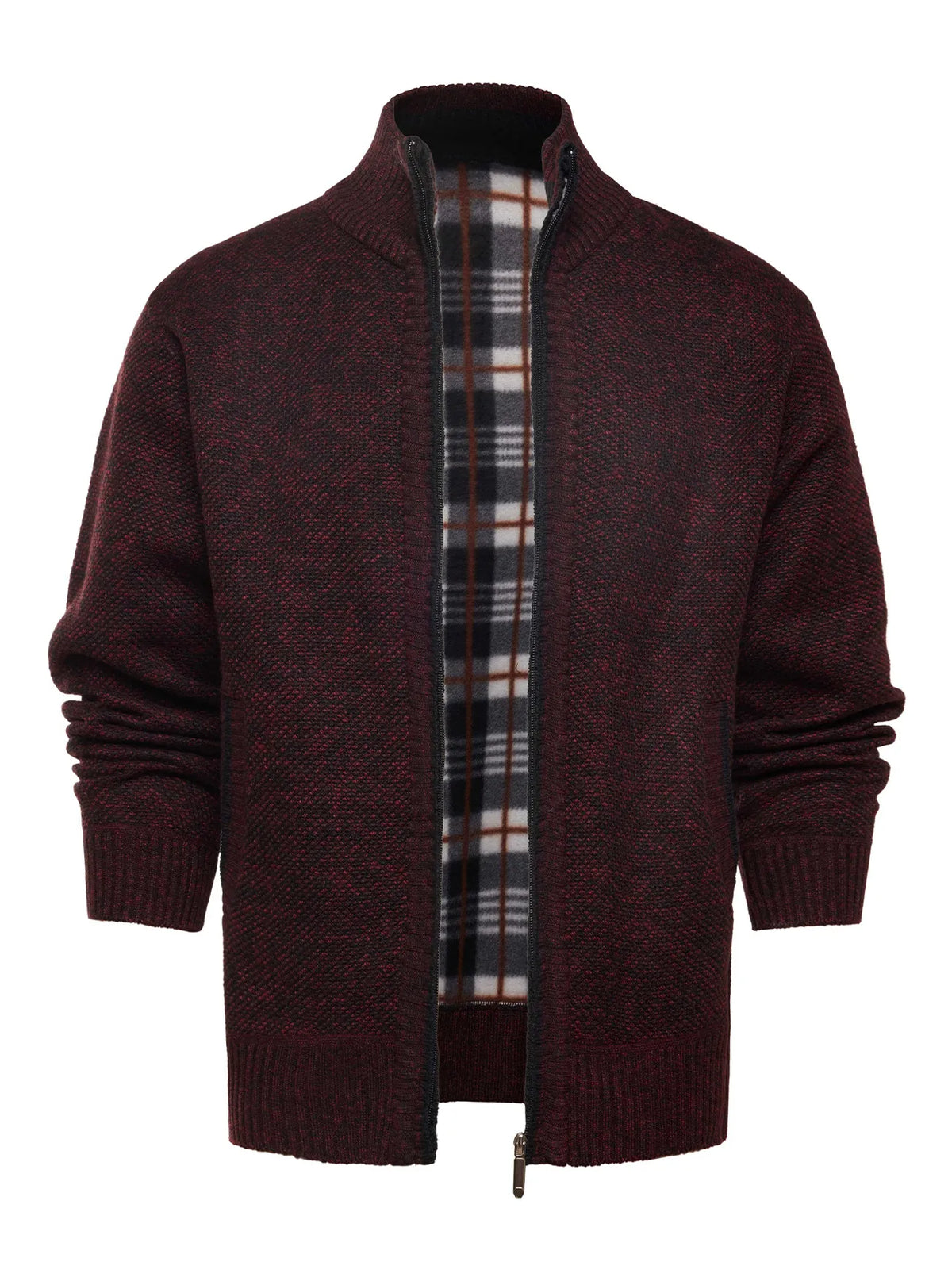 Veste maille homme fermeture éclair col montant tricot - Joshua