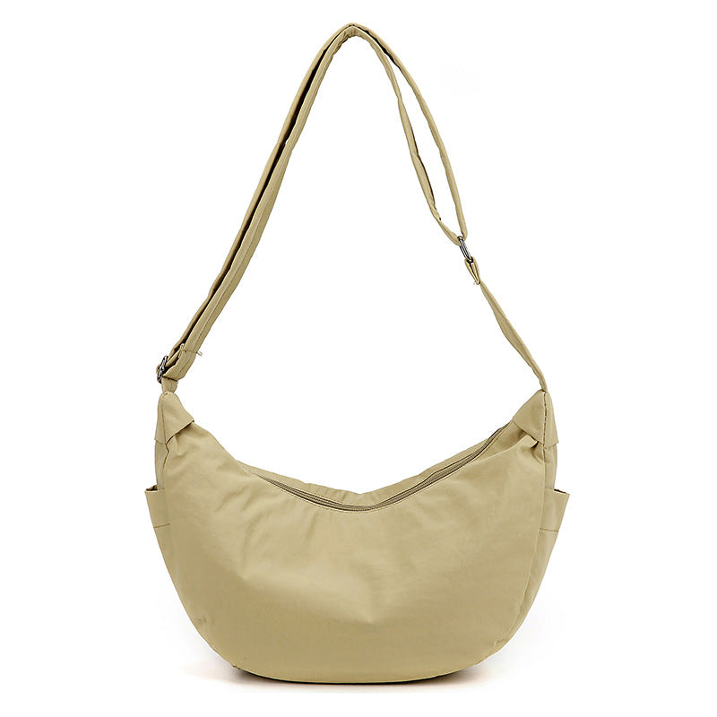 Sac bandoulière femme demi-lune grande capacité réglable - Manon