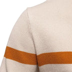 Pull homme maille demi-zip rayures col montant chaud - Aurel