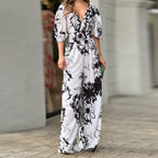 Combinaison femme taille haute à imprimé floral pour femmes - Hannelore