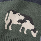 Cardigan en maille pour homme avec fermeture à boutons et motif graphique - Thomas