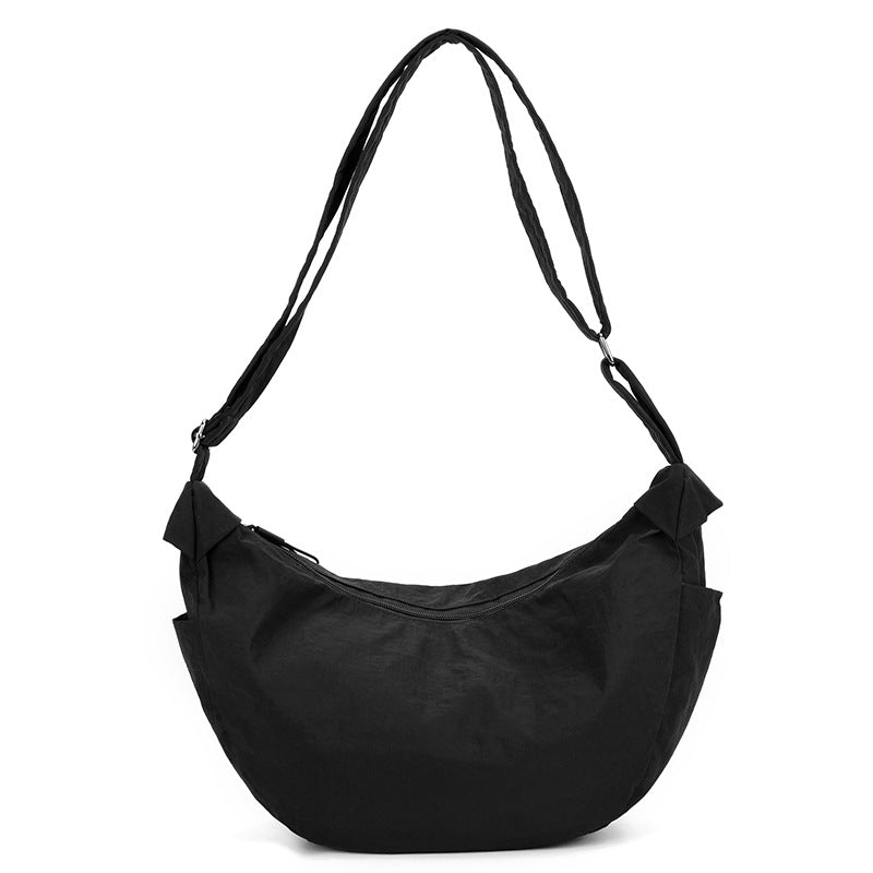 Sac bandoulière femme demi-lune grande capacité réglable - Manon