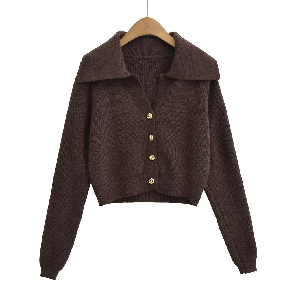 Cardigan à col revers pour femmes - Livia