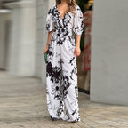 Combinaison femme taille haute à imprimé floral pour femmes - Hannelore