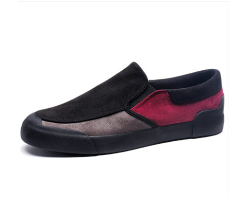 Chaussures toile homme sans lacets panneaux contrastés - Matteo