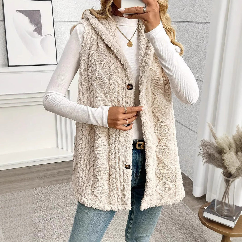 Gilet femme capuche sport confortable loisir décontracté - Aria