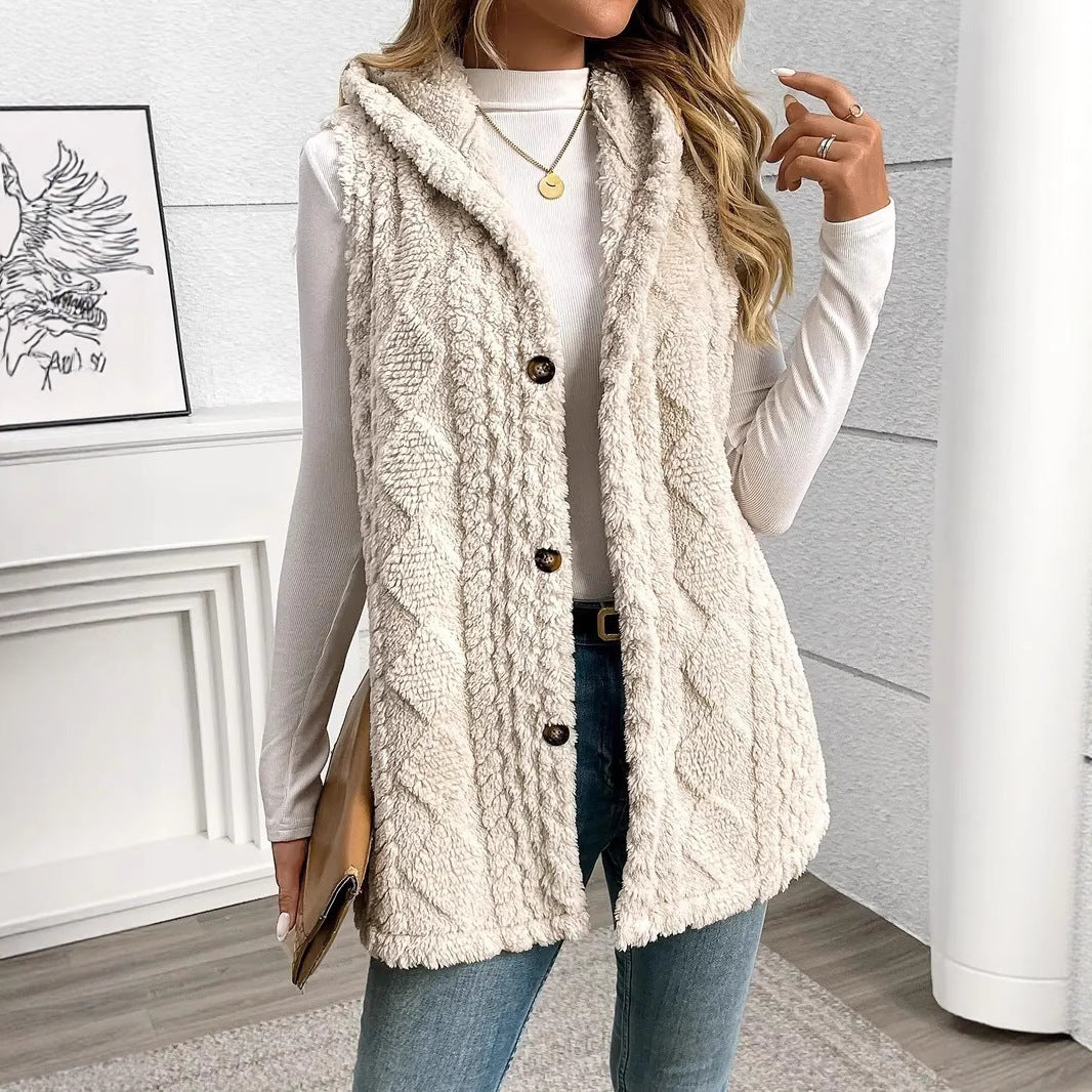 Gilet femme capuche sport confortable loisir décontracté - Aria