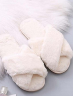 Chaussons d'intérieur en fourrure synthétique pour femme - Jeessy