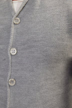 Cardigan long homme maille capuche boutons chaud hiver - Baptiste