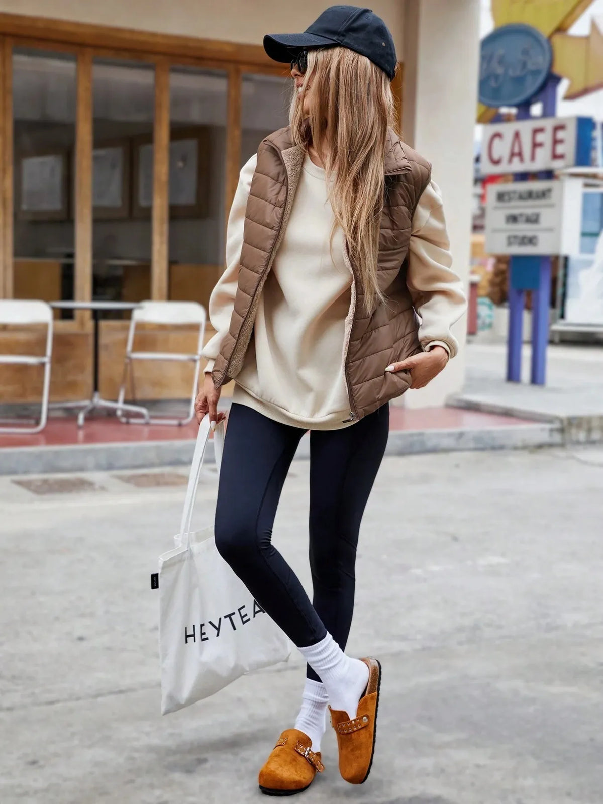 Gilet matelassé femme zip poches sans manches layering - Elora