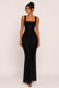 Robe de soirée longue et élégante pour femme, idéale pour les fêtes et les galas - Roswitha