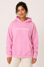 Sweat à capuche pour femme avec poche kangourou et inscription sur le devant - Irmgard