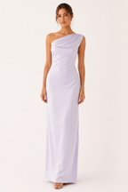 Robe longue asymétrique drapée pour femme - Guita