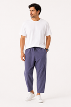 Pantalon léger pour homme, coupe décontractée, avec taille élastiquée - Ludger