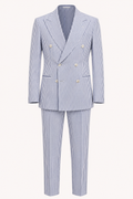 Costume homme à rayures bleu clair, style méditerranéen - Emil