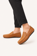 Mocassins homme décontractés à enfiler perforés bureau et casual – Rüdiger