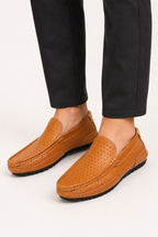 Mocassins homme décontractés à enfiler perforés bureau et casual – Rüdiger