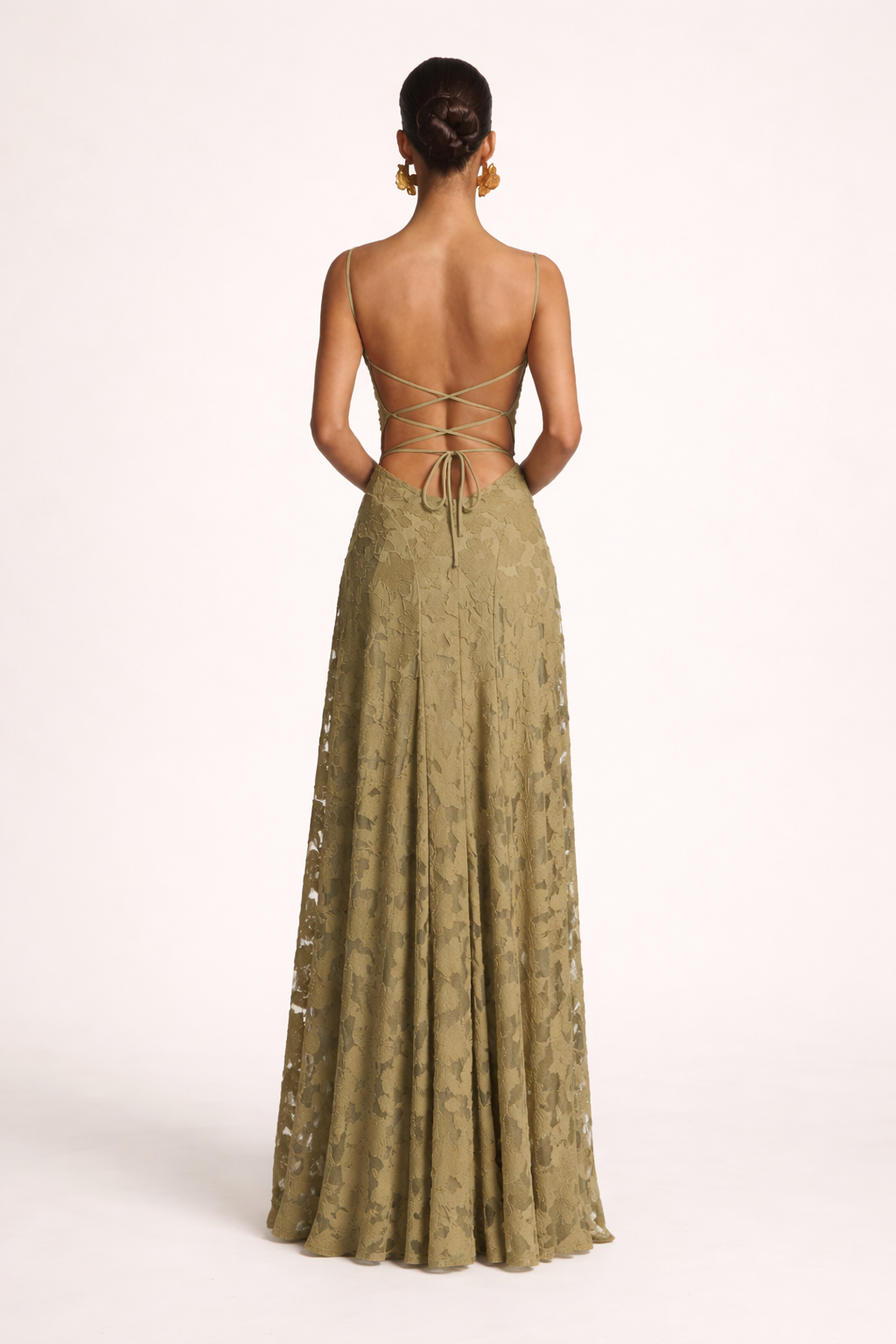 Robe longue sans bretelles encolure droite tissu texturé pour soirée - Lily