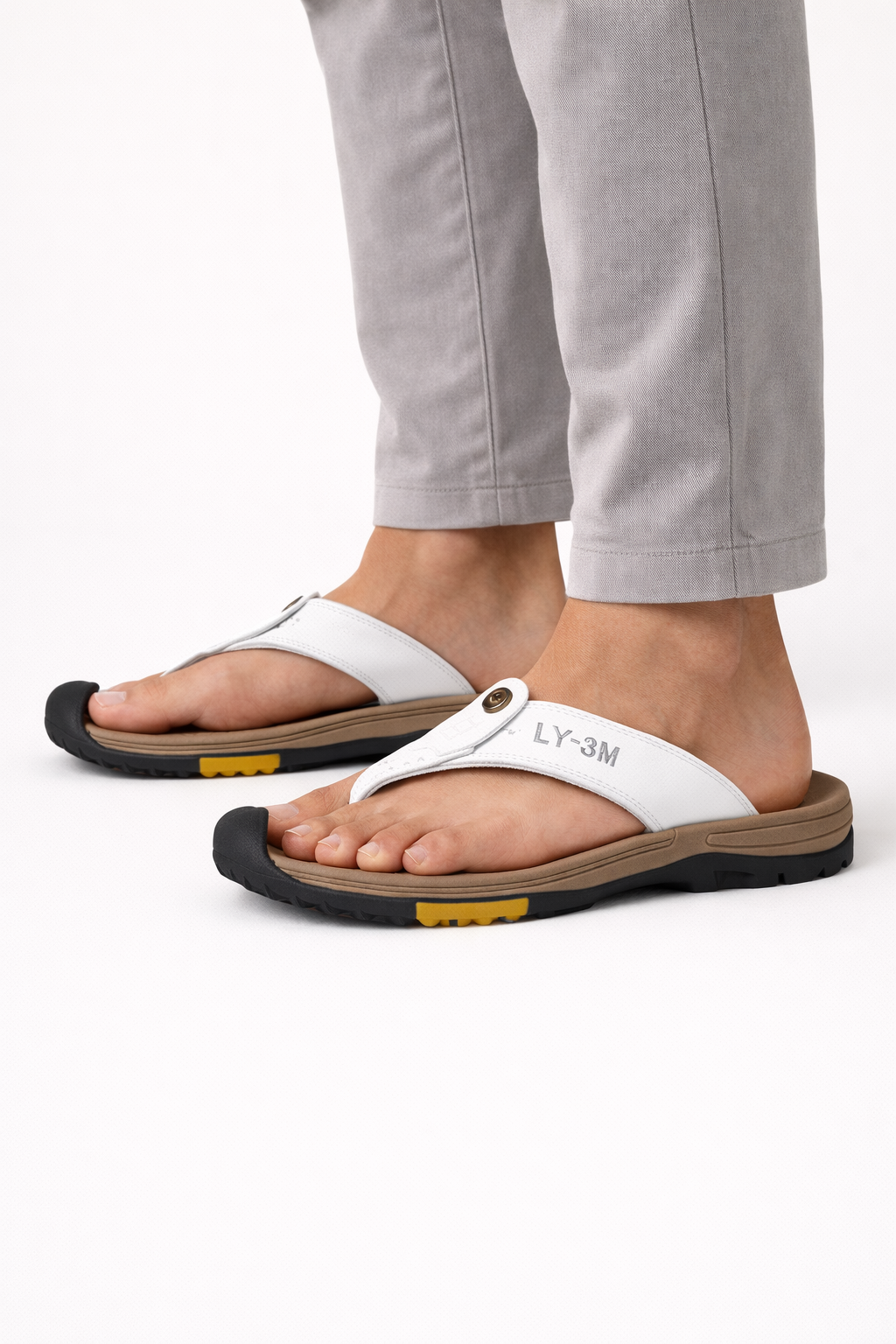 Tongs homme été design bout semelle antidérapante confortables - Frank