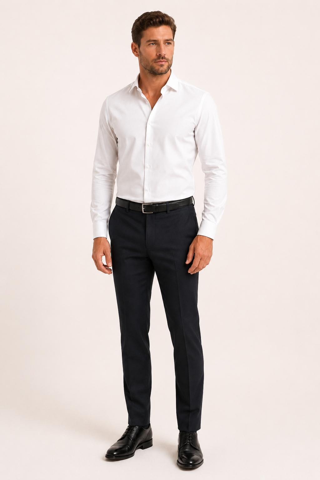 Chemise habillée pour homme, manches longues, col classique et coupe ajustée - Friedrich