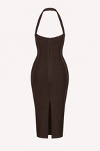 Robe bandage élégante à col licou - Erika