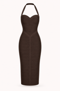 Robe bandage élégante à col licou - Erika