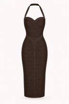 Robe bandage élégante à col licou - Erika