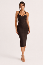 Robe bandage élégante à col licou - Erika