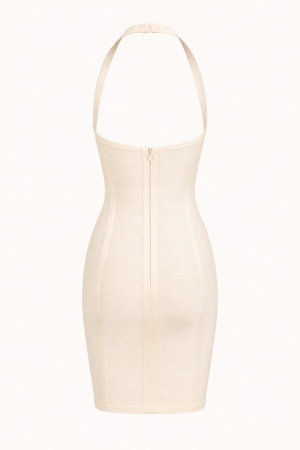 Robe courte moulante de type bandage, décolleté en cœur - Irma