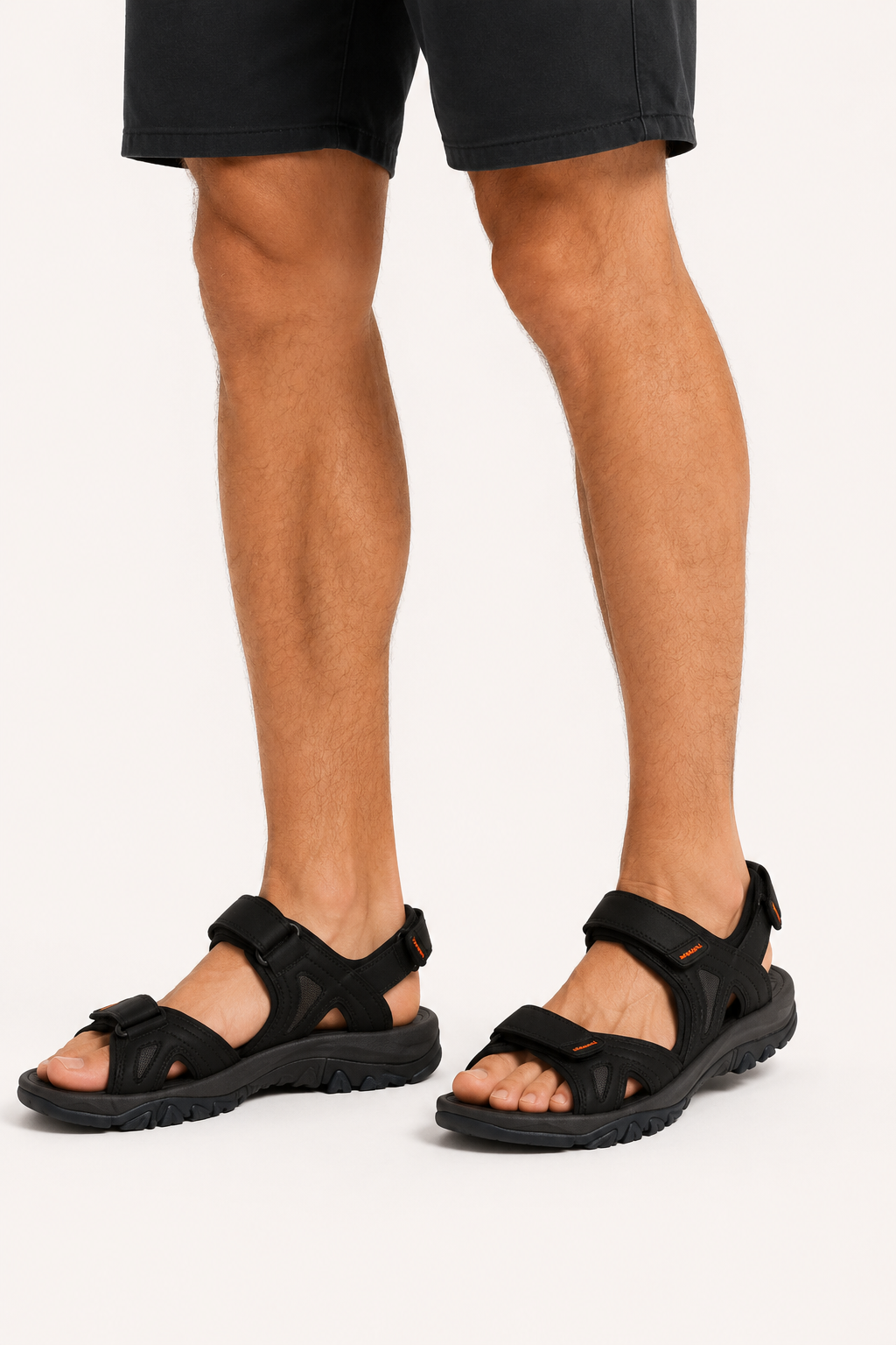 Sandales de sport pour homme à lanières réglables, semelle épaisse - Roderich