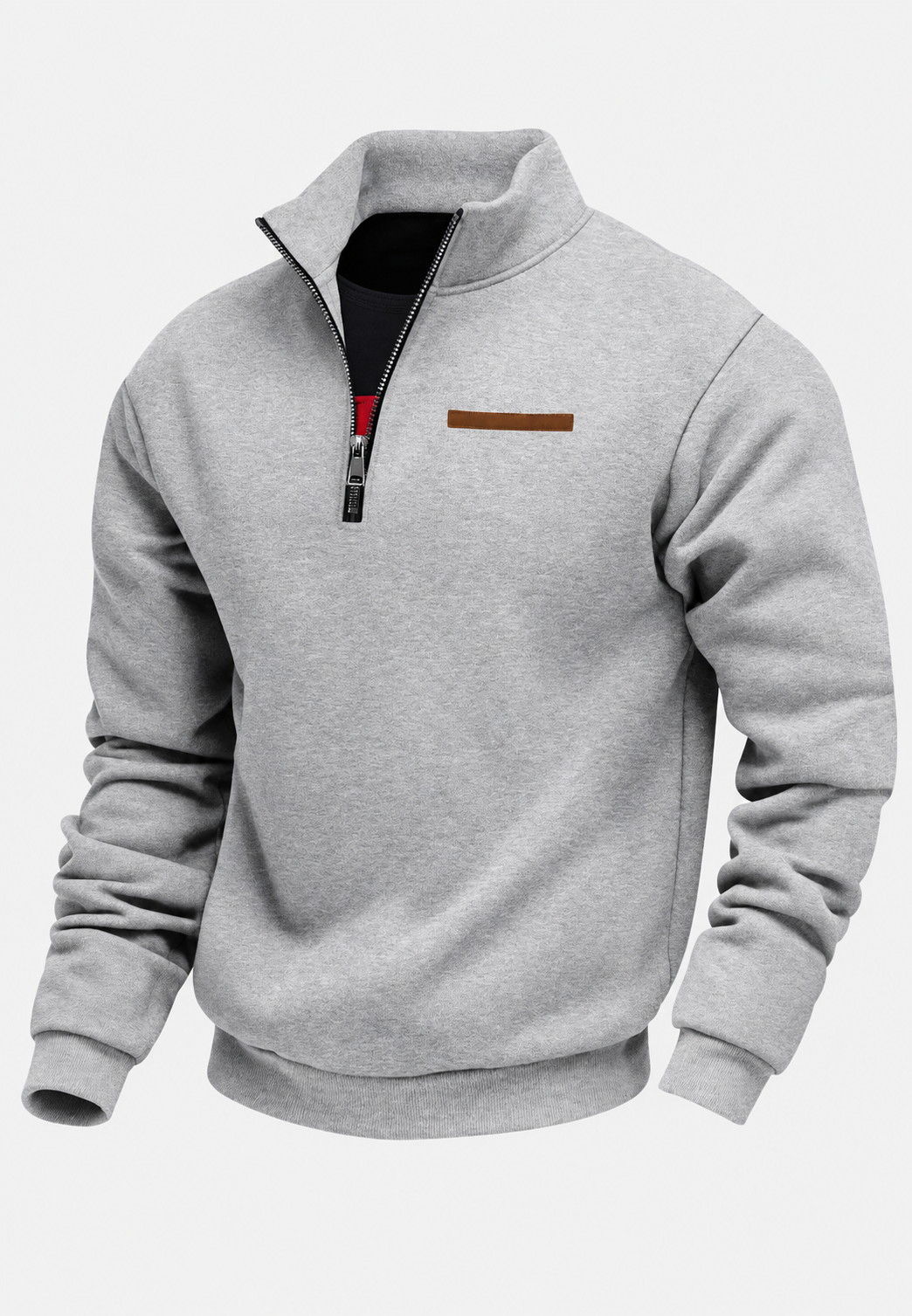 Sweat homme demi-fermeture éclair automne col montant - Nereo